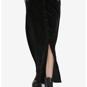 Velvet long skirt S